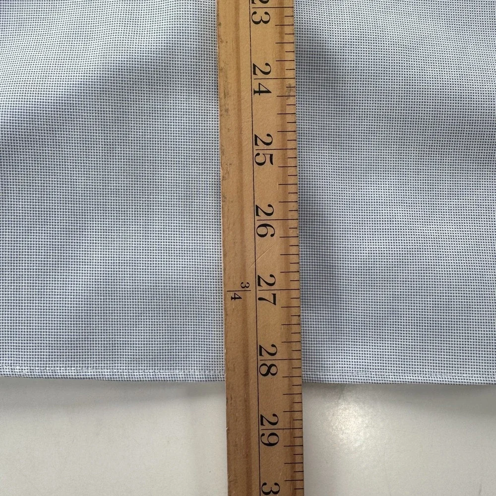 BANANA REPUBLIC Non Iron Slim Fit Dress Shirt Mens XSmall Sky Blue Square Weave